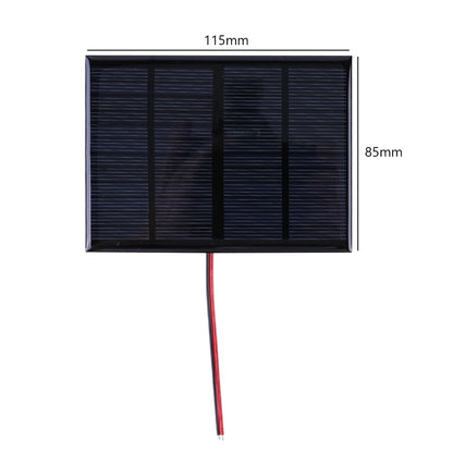 1/2Pcs Mini Solar Panel 3/2/1/0.4W 12/6/3/1.5V Cell Module Polysilicon Board Outdoor DIY Solar Charger for Battery Phone Charger