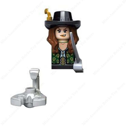 PG8048 X0160 movies Pirates the Caribbean Jack Sparrow ghost captain Mini Action toy Figures Assembly Toys kids Birthday Gifts