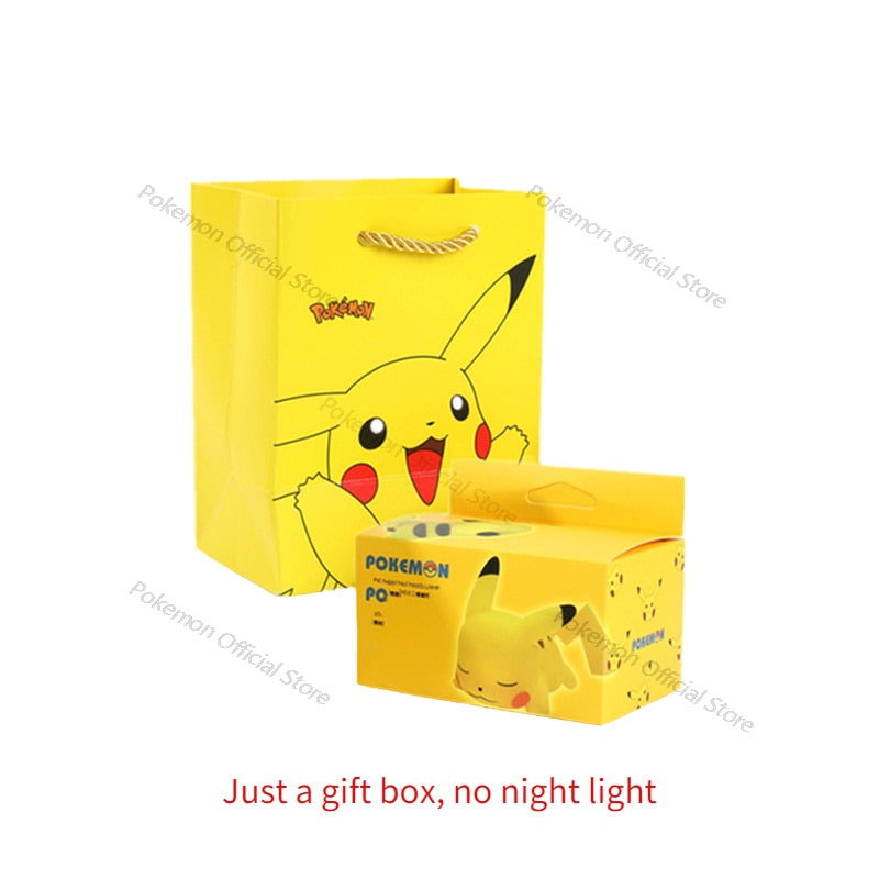 Pokemon Pikachu Night Light TAKARA TOMY Cute Anime Soft Light Bedroom Bedside LED Lights Room Decoration Children Toy Xmas Gift