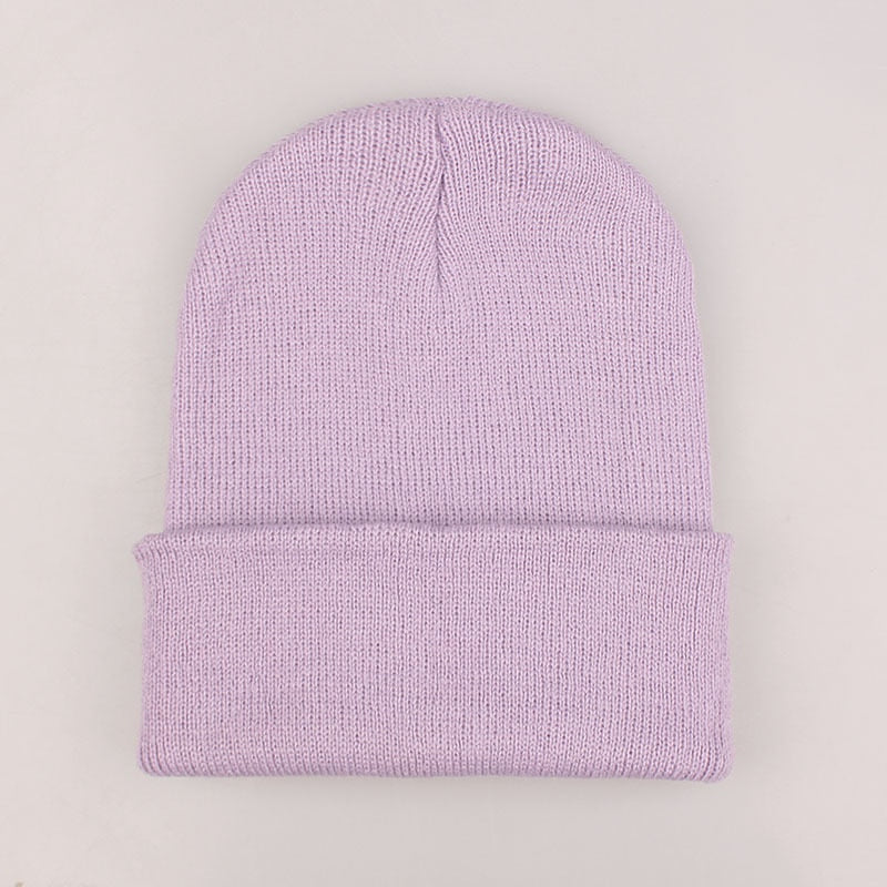 Winter Hats for Unisex New Beanies Knitted Solid Cute Hat Lady Autumn Female Beanie Caps Warmer Bonnet Men Casual Cap Wholesale