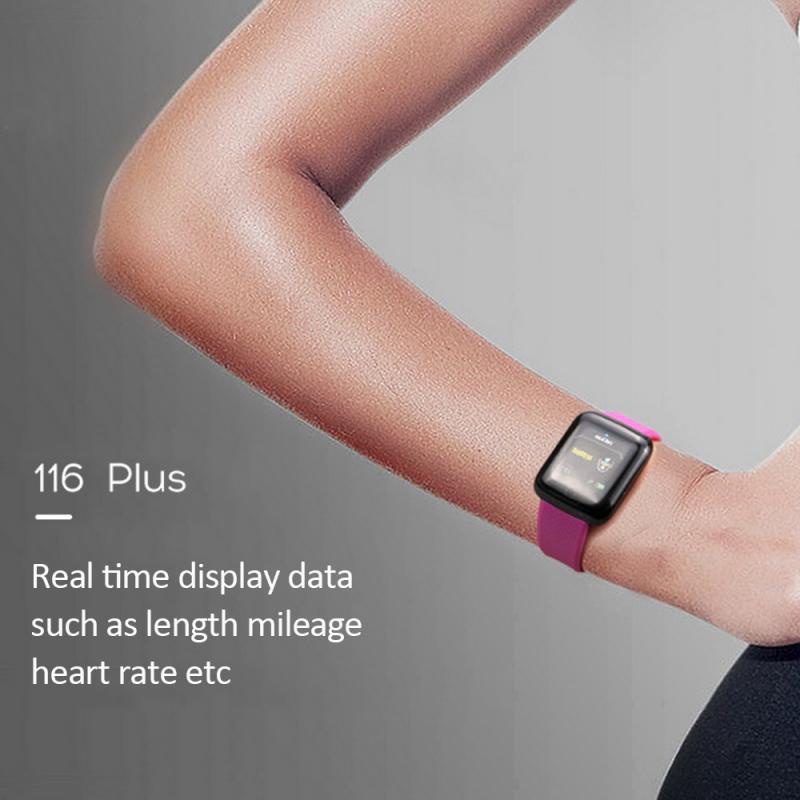 Plus Smart Bracelet Sports Bracelet D13 Color Screen Bracelet Sports Pedometer Bluetooth Reminder Heart Rate Blood Pressure