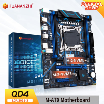 HUANANZHI X99 QD4 X99 Motherboard Intel XEON E5 LGA2011-3 All Series DDR4 RECC NON-ECC Memory NVME USB3.0 SATA