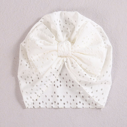 2021 New Baby Fetal Caps Baby Bow Knotted Hats Children's Autumn Winter Hats Baby Headwear Kids Hats & Caps Kids Headwear