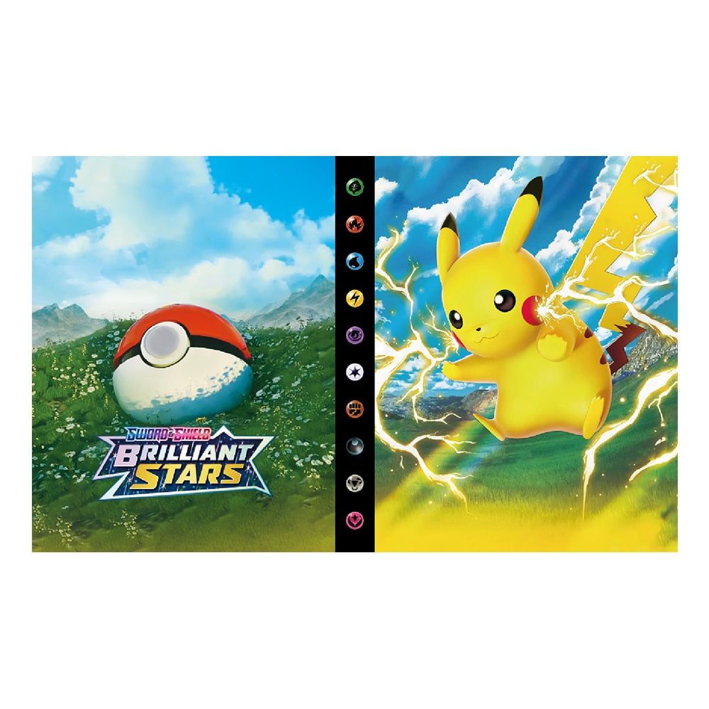 Pokemon Album Cards Book Map Letter Holder Binder Cartoon TAKARA TOMY New Anime 240PCS VMAX GX EX Collection Folder Kid Toy Gift