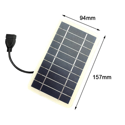 10W Portable Solar Panel DIY 5V Battery Cell Solar Charger Module Energy Outdoor Hike Fishing Flashlight Plate for Mobile Phone