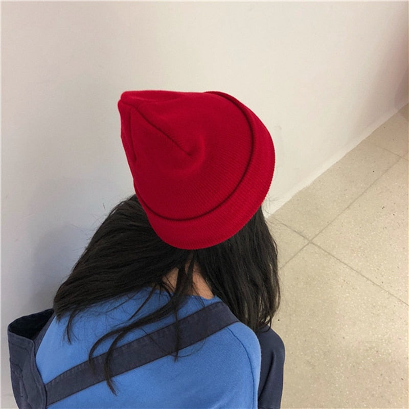 Winter Hats for Unisex New Beanies Knitted Solid Cute Hat Lady Autumn Female Beanie Caps Warmer Bonnet Men Casual Cap Wholesale