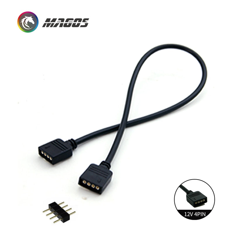 Motherboard RGB SYNC Splitter, 12V 4Pin RGB / 5V 3Pin ARGB SYNC HUB Transfer Extension Cable For M/B ASUS GIGABYTE MSI