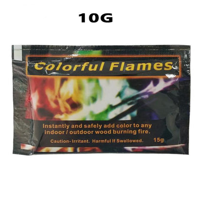 Mystical Fire Magic Tricks Coloured Flames Cool Toy Magicians Pyrotechnics Coloured Flames Bonfire Sachets Fireplace Color