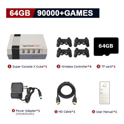 Super Console X Cube Retro Video Game Consoles Pre-load Up to 117,000+ Games,70+Emulators,Support Multi-players