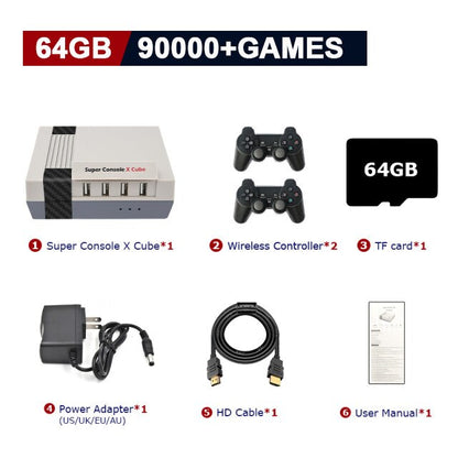 Super Console X Cube Retro Video Game Consoles Pre-load Up to 117,000+ Games,70+Emulators,Support Multi-players